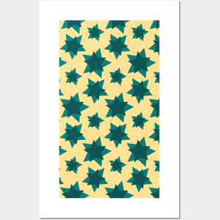 Ala | Colorful Stars Pattern Posters and Art